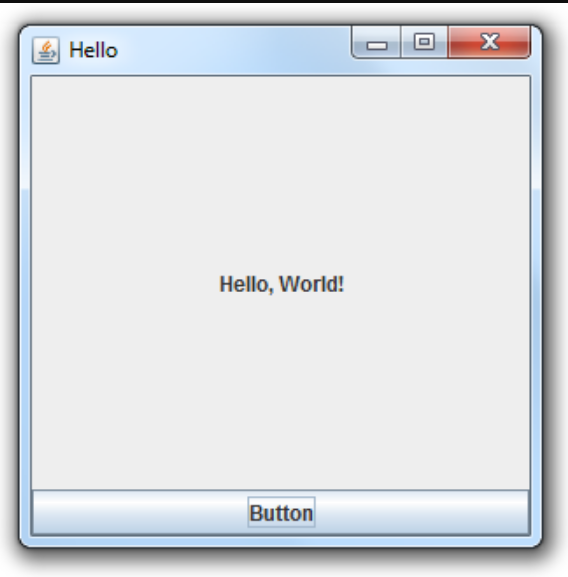 a JButton in Java example